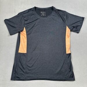 NWOT REAL ESSENTIALS Shirt XL Mens Activewear Gray Orange Athletic Training Gym